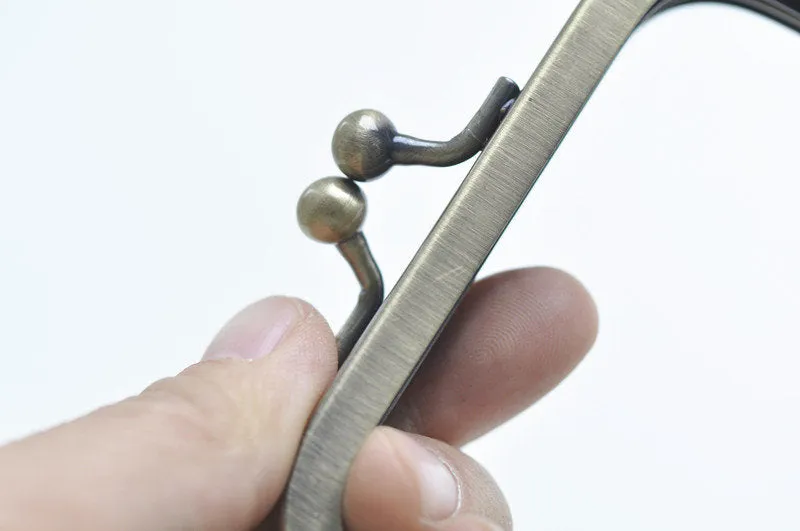 10cm (4.1") Antique Bronze Purse Frame Glue-In Style 10.5 x 5.5cm  ( 4" x 2")