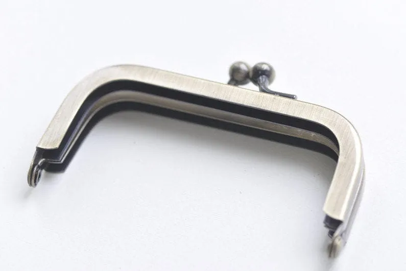 10cm (4.1") Antique Bronze Purse Frame Glue-In Style 10.5 x 5.5cm  ( 4" x 2")