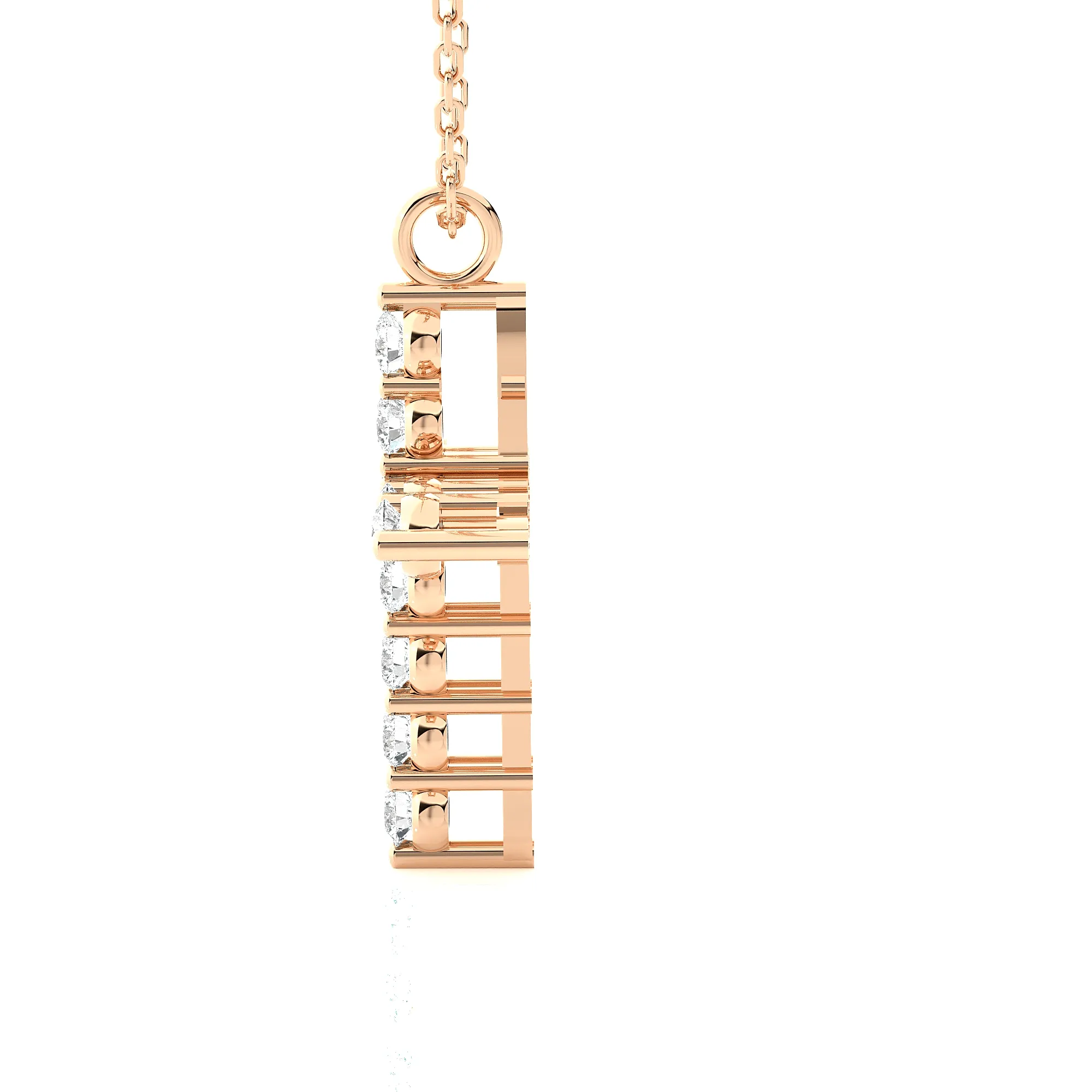1/3  ctw Round Lab Grown Diamond Cross Pendant