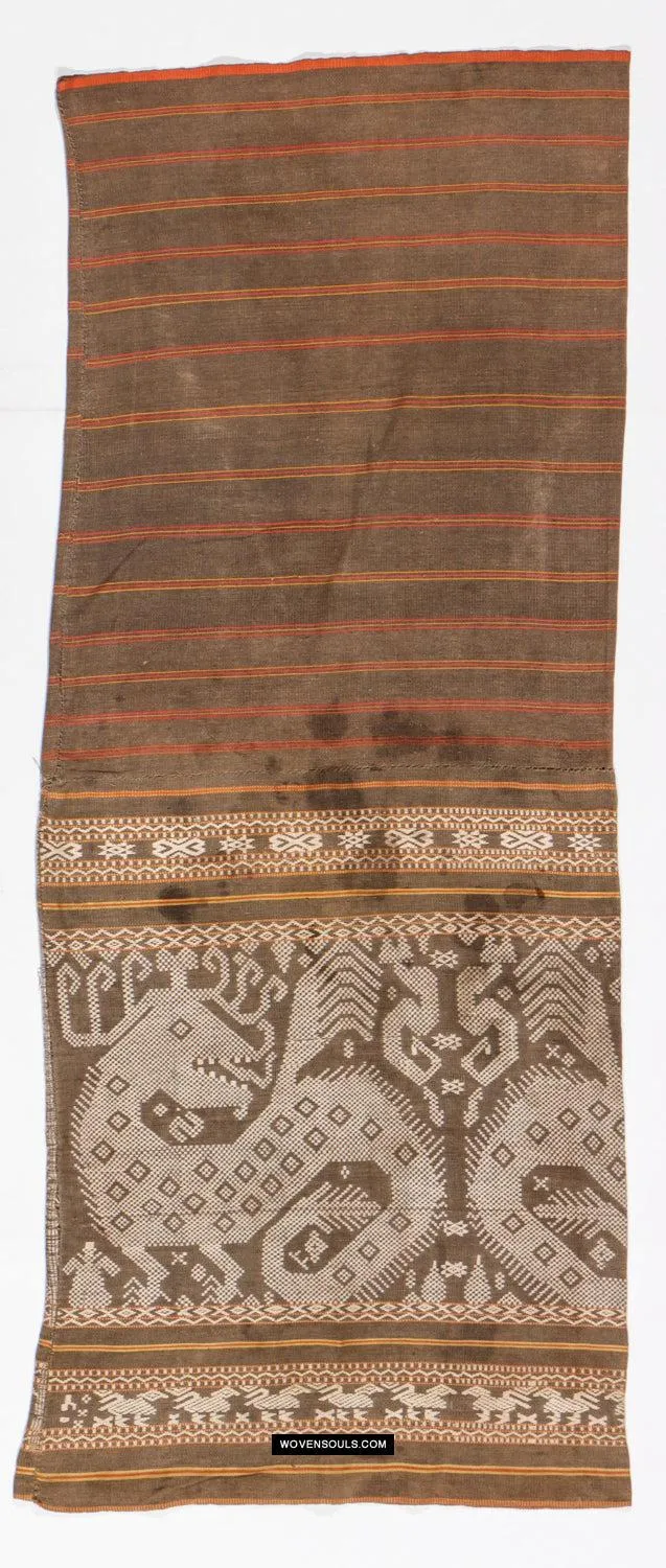 1817 SOLD Superb Old Sumba Ceremonial Woven Sarong