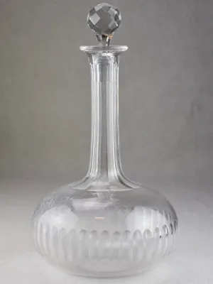 19th century French decanter 11¾"