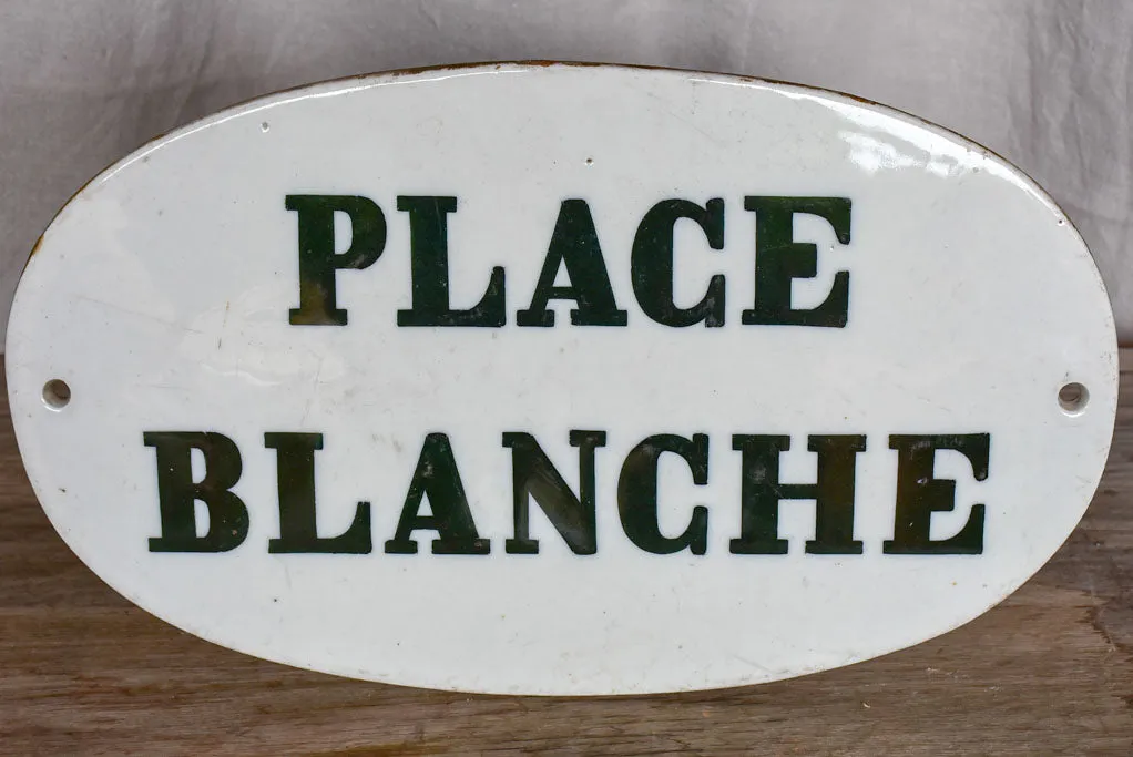 19th Century Parisian sign - Place Blanche