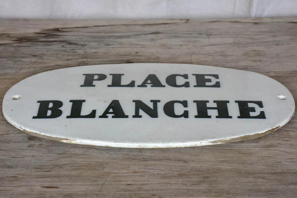 19th Century Parisian sign - Place Blanche