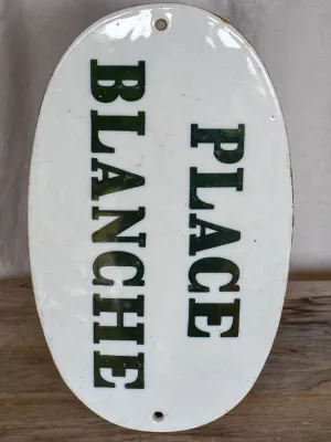19th Century Parisian sign - Place Blanche