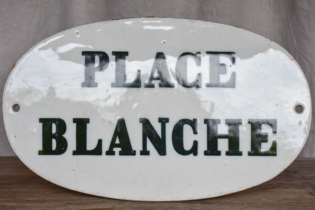 19th Century Parisian sign - Place Blanche