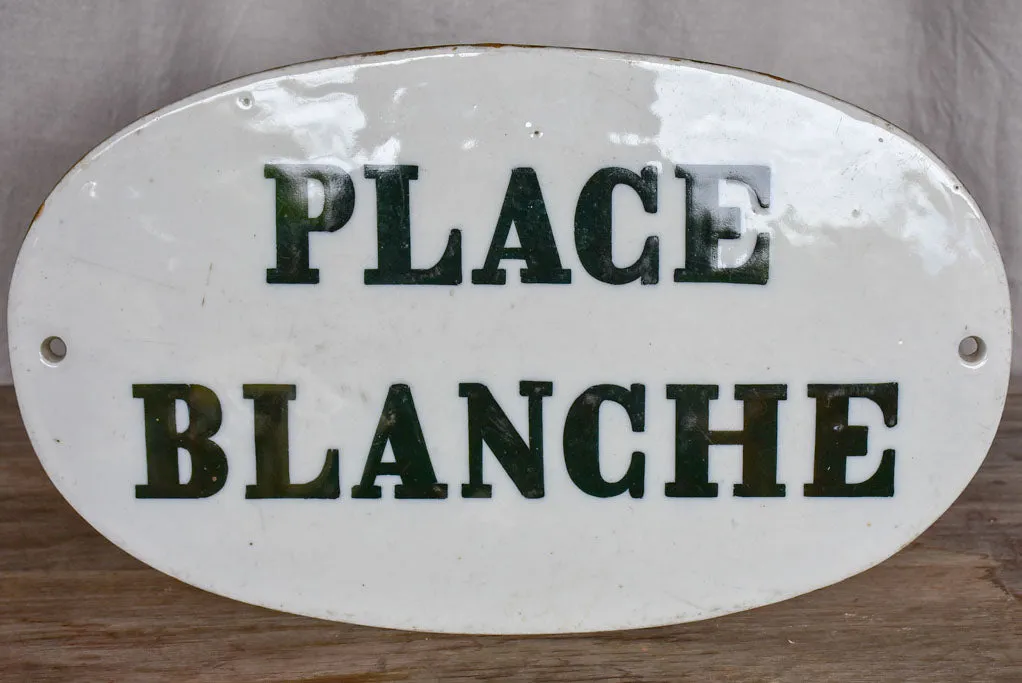 19th Century Parisian sign - Place Blanche