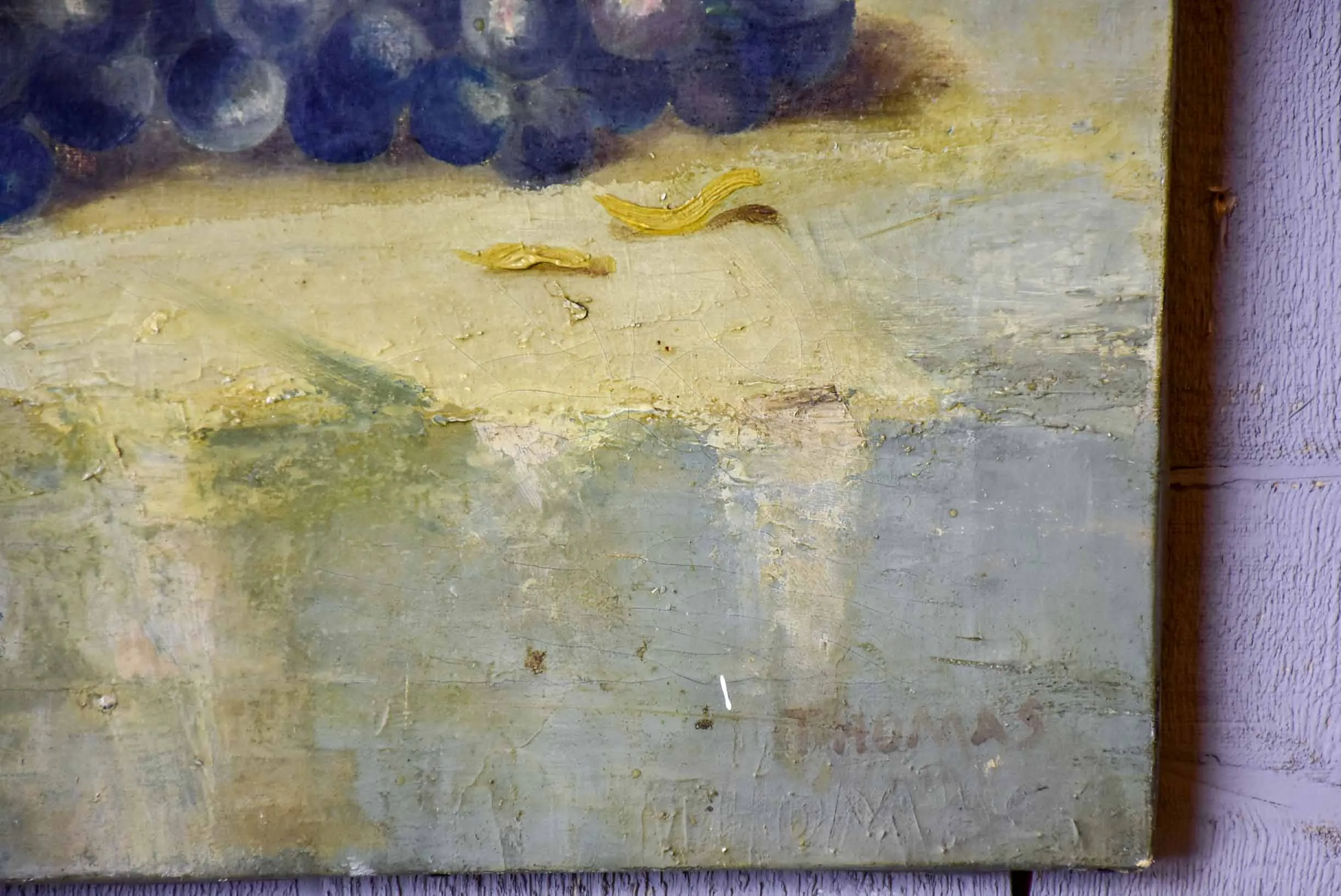 19th Century still life painting - signed 20 ¾'' x 20”