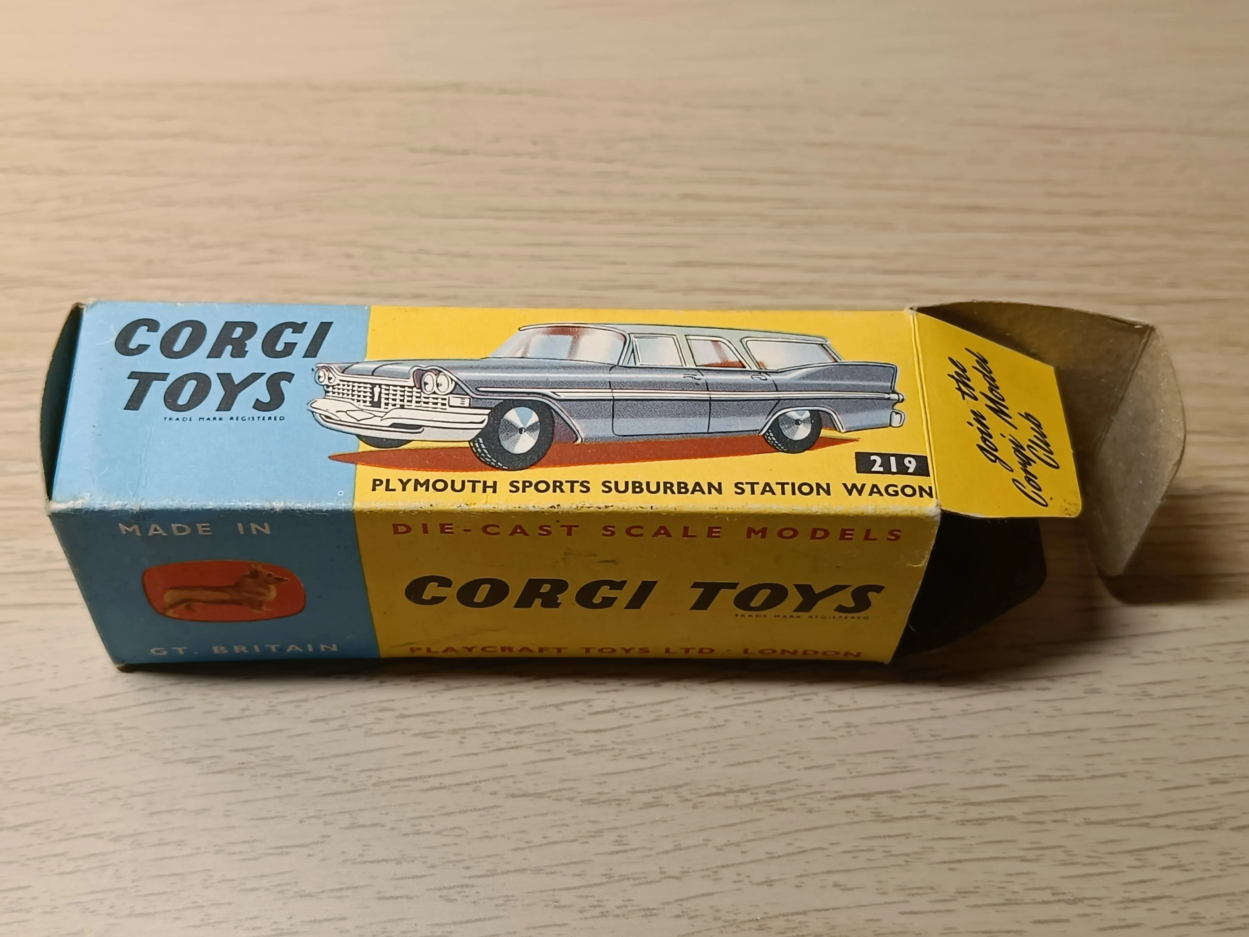 219 Plymouth Suburban Station Wagon (grey base)   original box