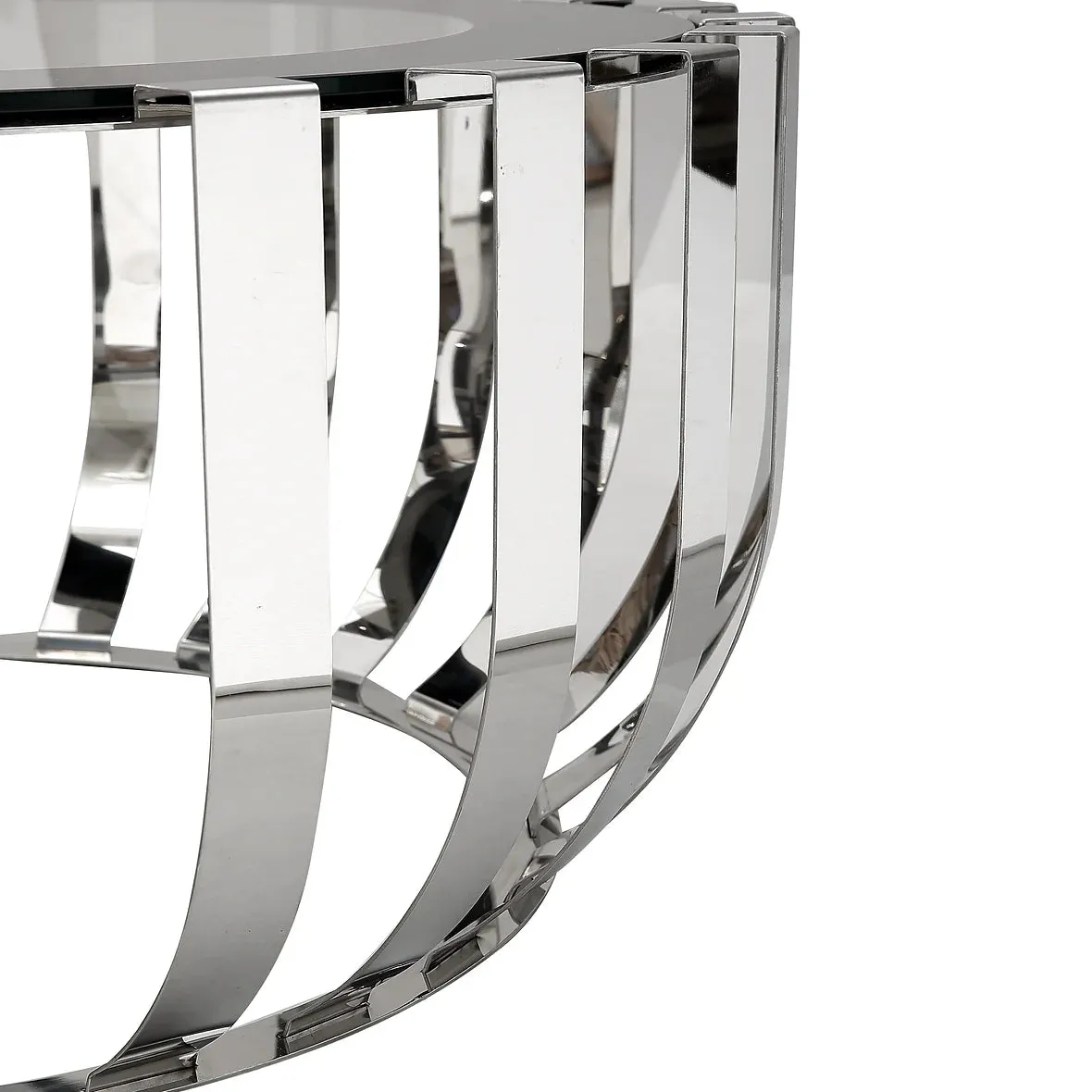 3 PC Modern Glass Coffee Table Set- Model Noble