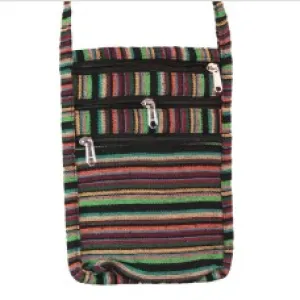 4-Zipper Baja Pattern Mini Crossbody Bag