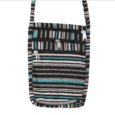 4-Zipper Baja Pattern Mini Crossbody Bag