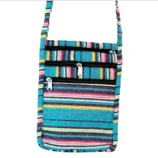 4-Zipper Baja Pattern Mini Crossbody Bag
