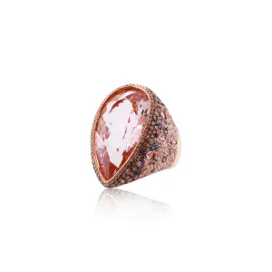 41.75CT Morganite Ring