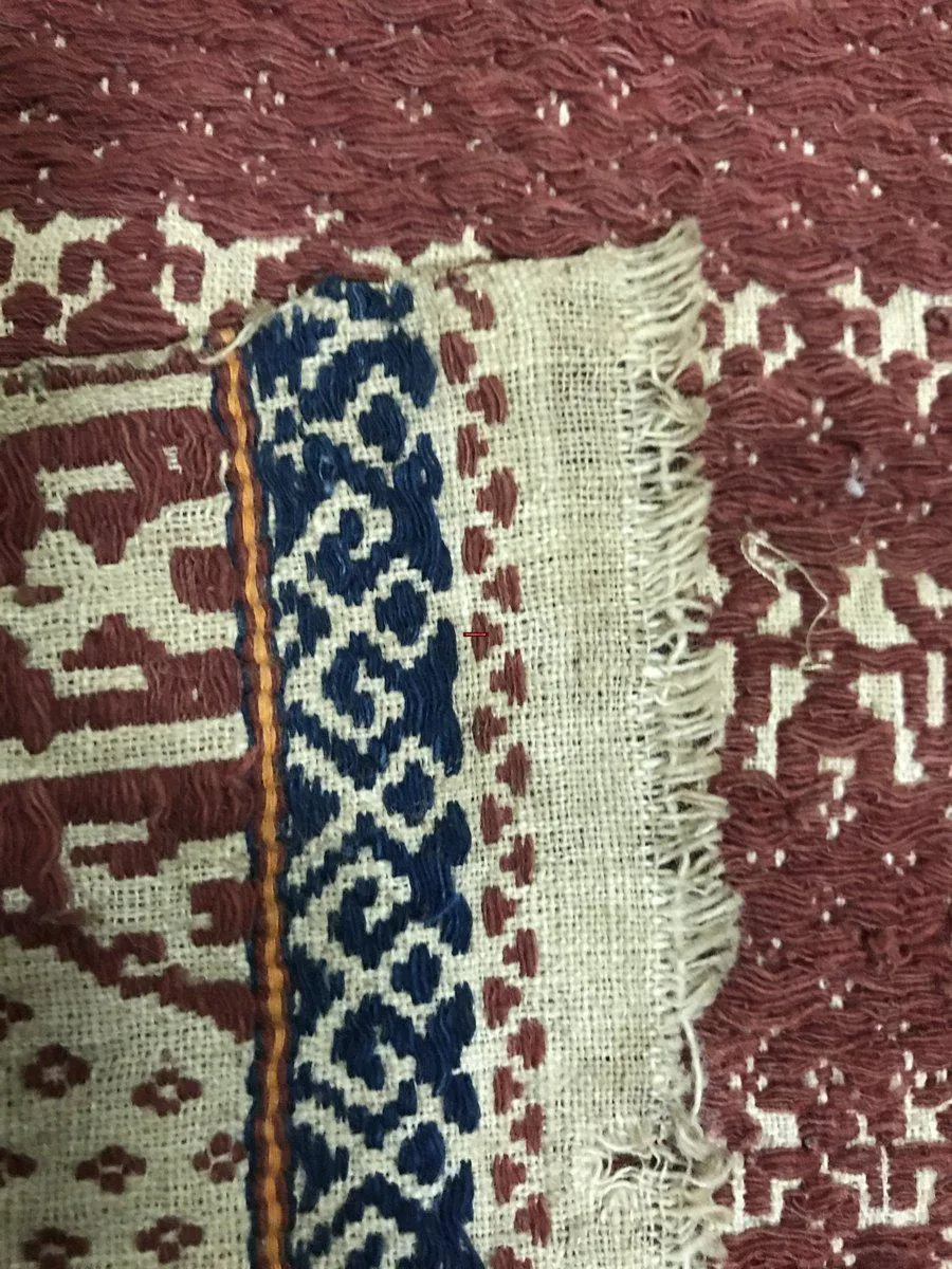 522 Old Tampan Ship Cloth with Superb Drawing