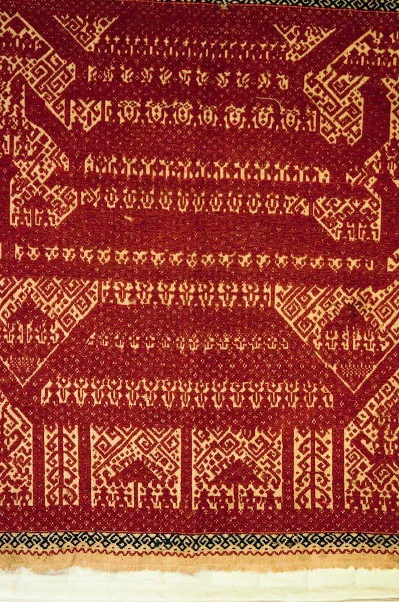 522 Old Tampan Ship Cloth with Superb Drawing