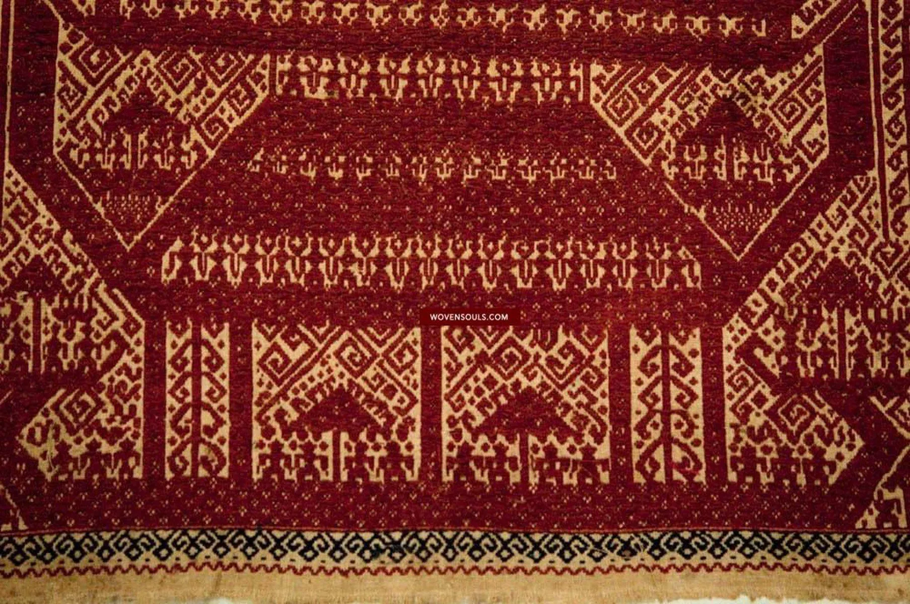 522 Old Tampan Ship Cloth with Superb Drawing