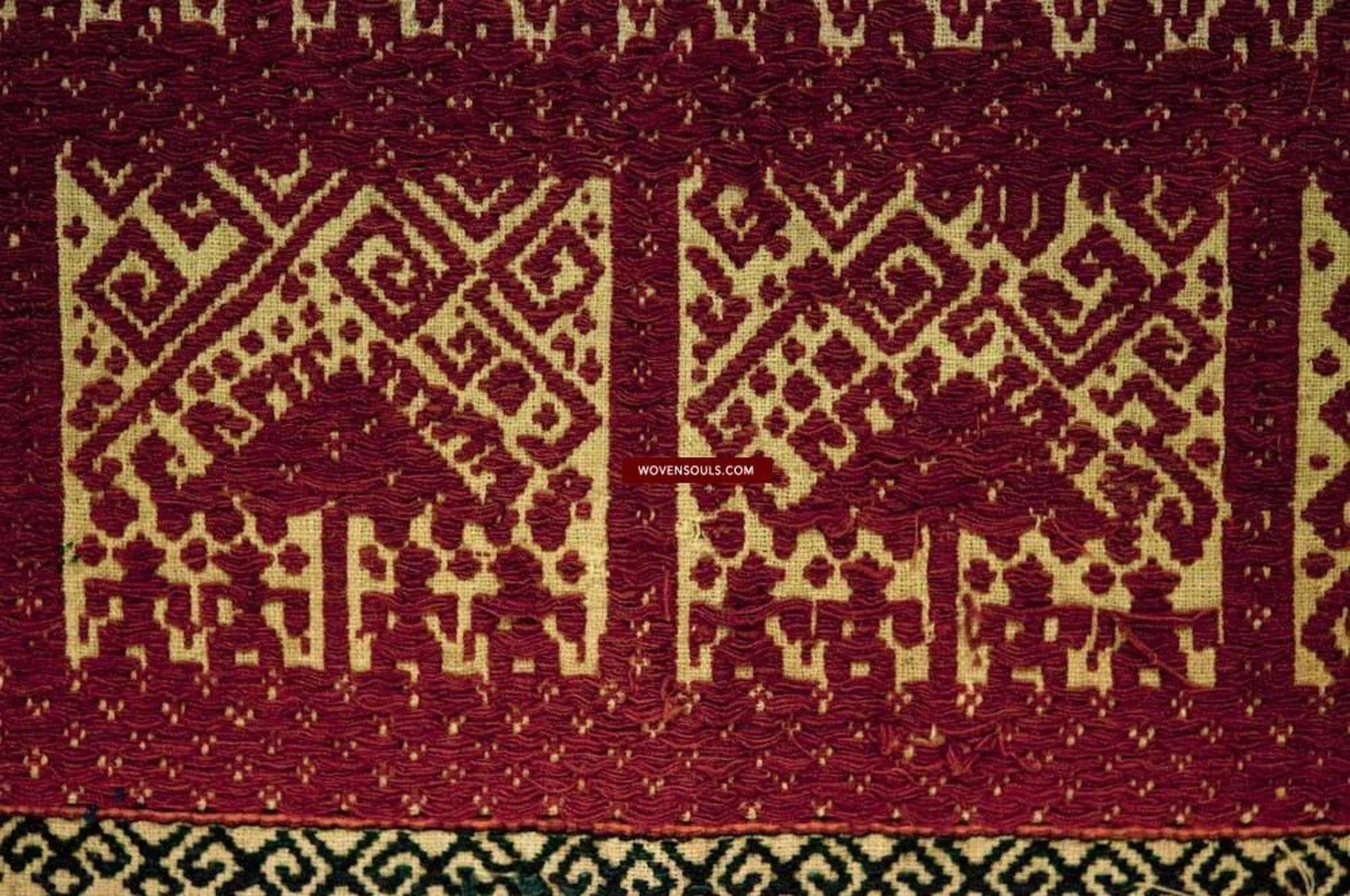 522 Old Tampan Ship Cloth with Superb Drawing