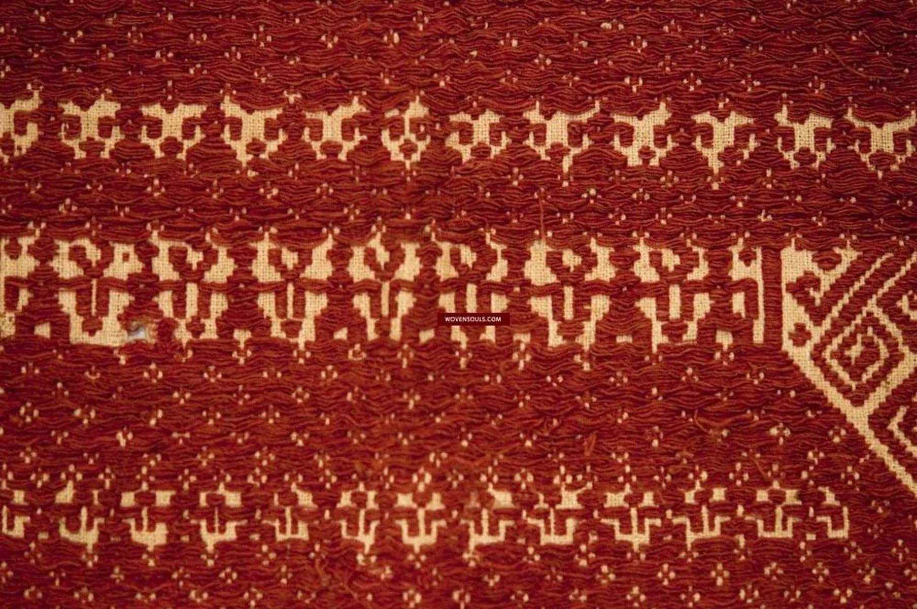 522 Old Tampan Ship Cloth with Superb Drawing