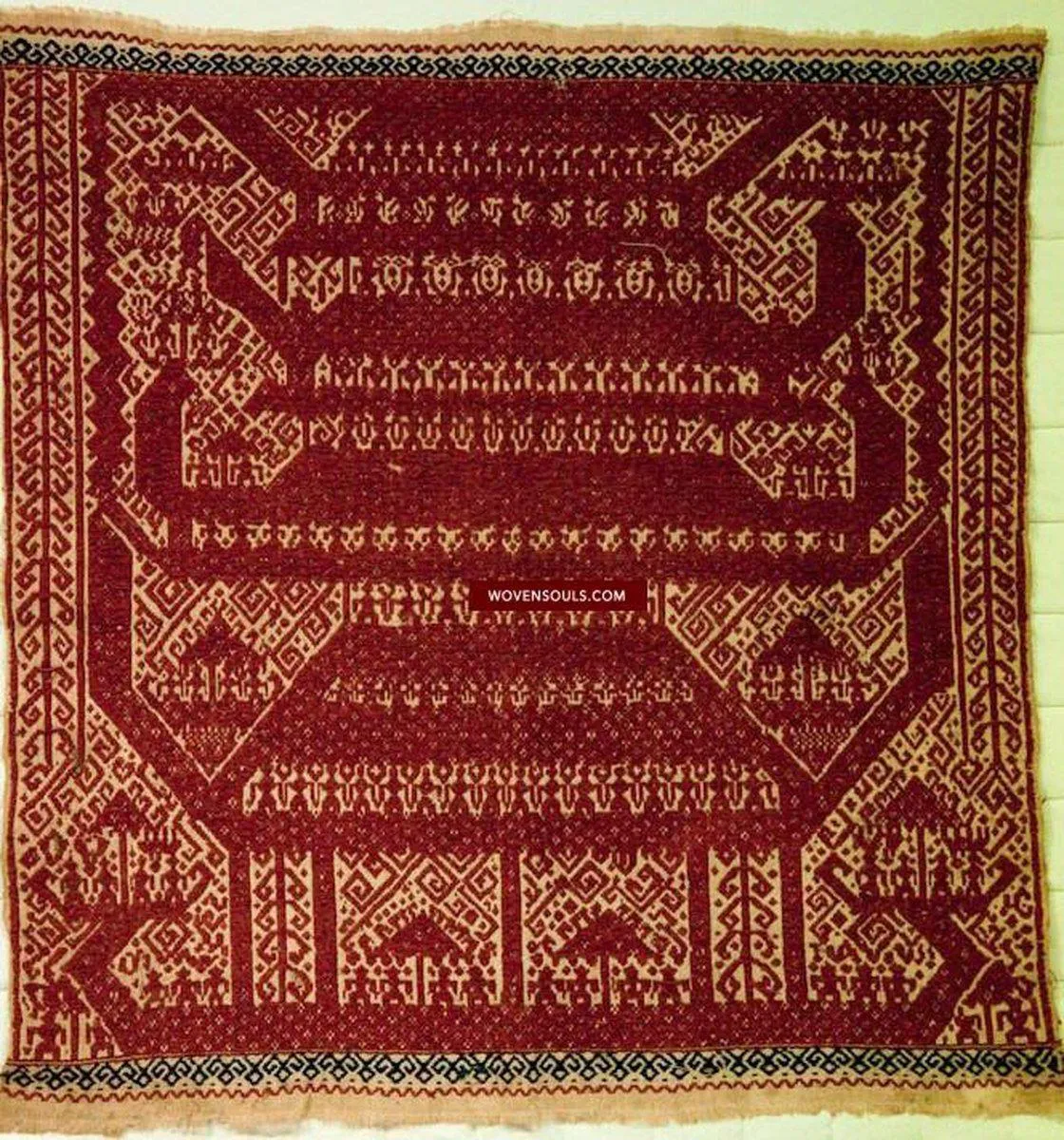 522 Old Tampan Ship Cloth with Superb Drawing