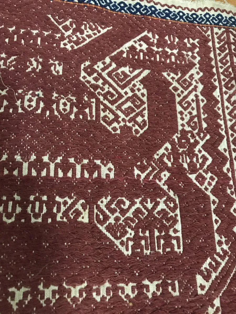 522 Old Tampan Ship Cloth with Superb Drawing
