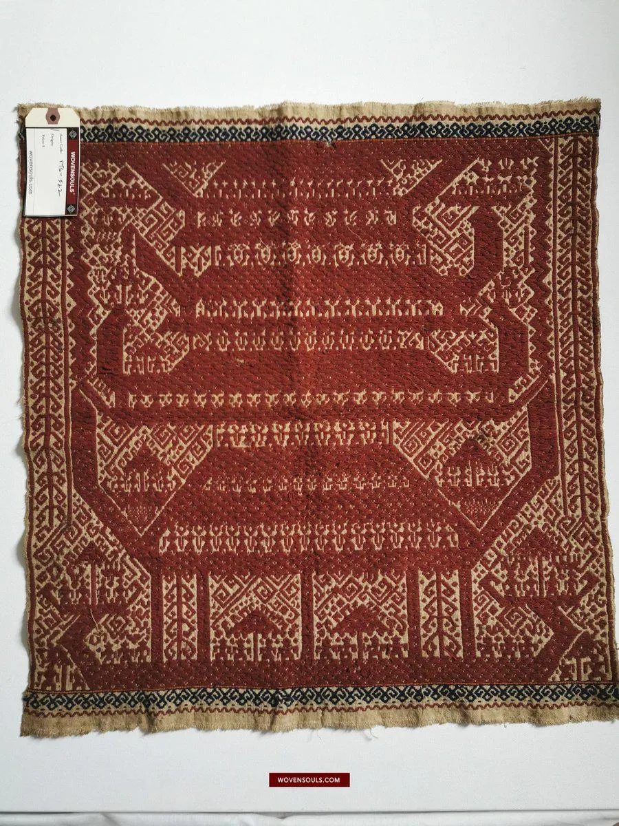 522 Old Tampan Ship Cloth with Superb Drawing