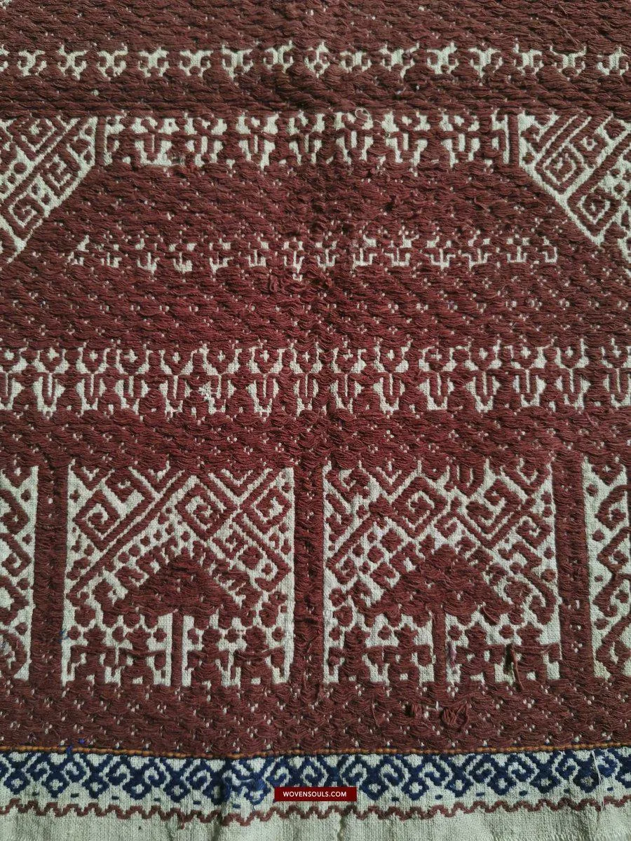 522 Old Tampan Ship Cloth with Superb Drawing