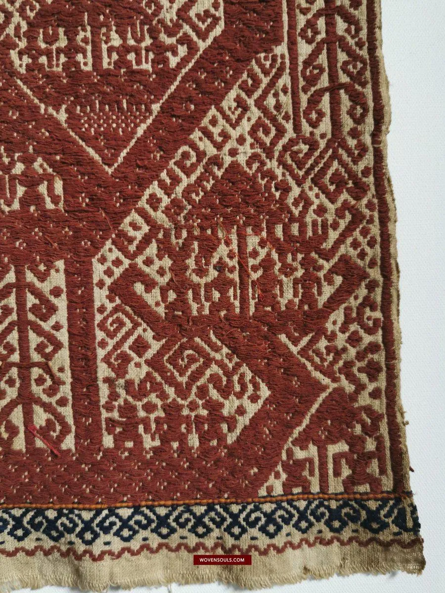 522 Old Tampan Ship Cloth with Superb Drawing