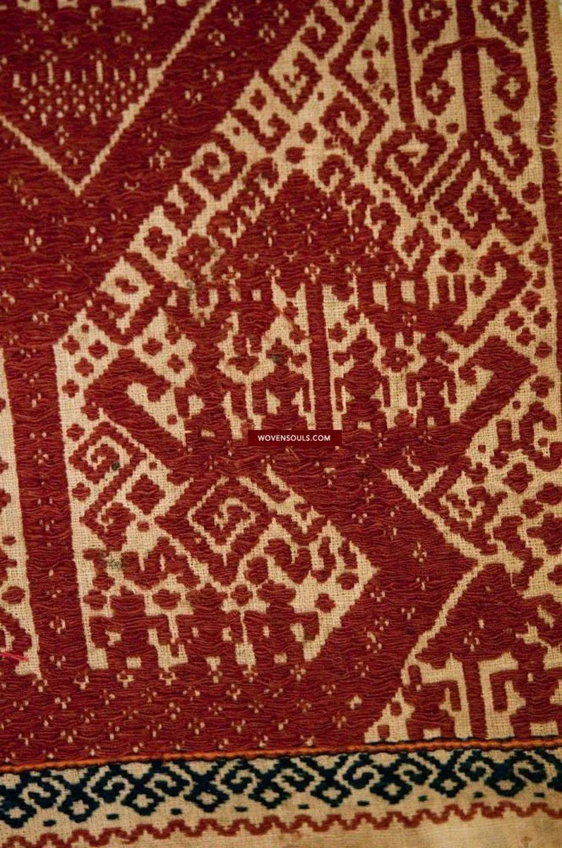 522 Old Tampan Ship Cloth with Superb Drawing