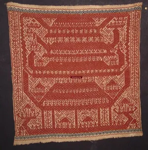 522 Old Tampan Ship Cloth with Superb Drawing