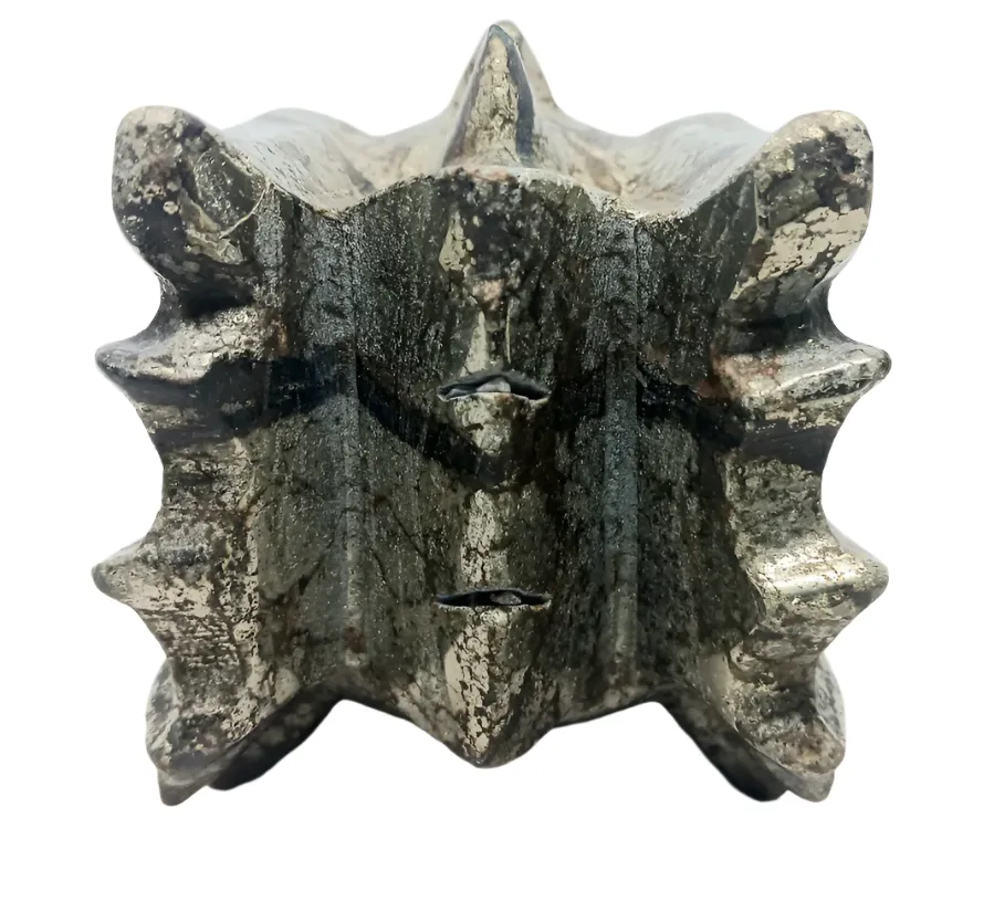 687G Pyrite Crystal Dragon Head