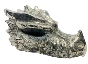 687G Pyrite Crystal Dragon Head