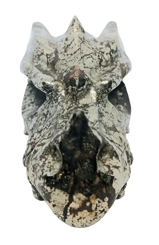 687G Pyrite Crystal Dragon Head