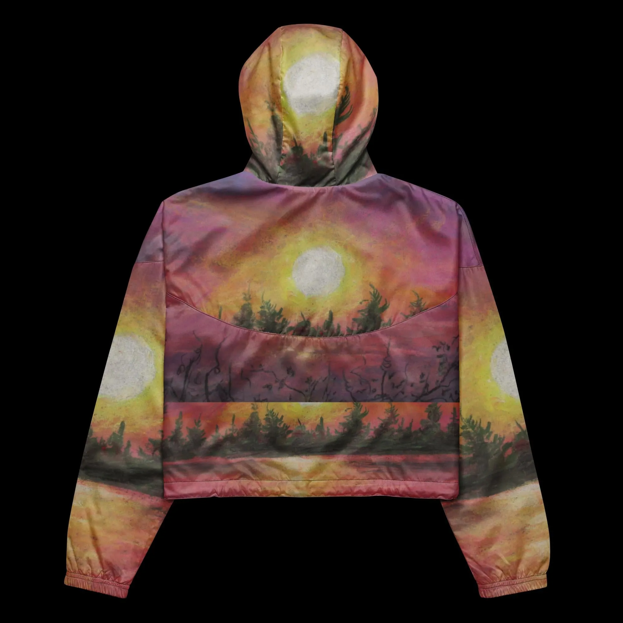 A Kiss ~ Women’s cropped windbreaker