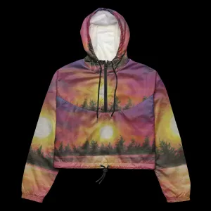 A Kiss ~ Women’s cropped windbreaker