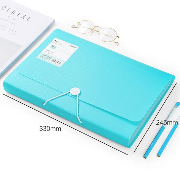 Accordion Expanding File Folder Organizer A4 Size with 13 pockets