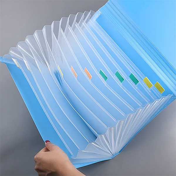 Accordion Expanding File Folder Organizer A4 Size with 13 pockets