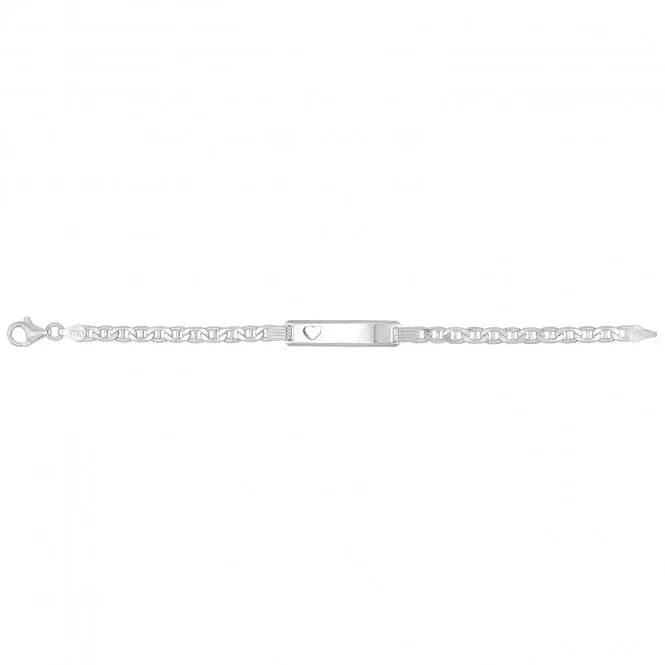 Acotis Silver Babies Anchor Heart ID Bracelet G2226