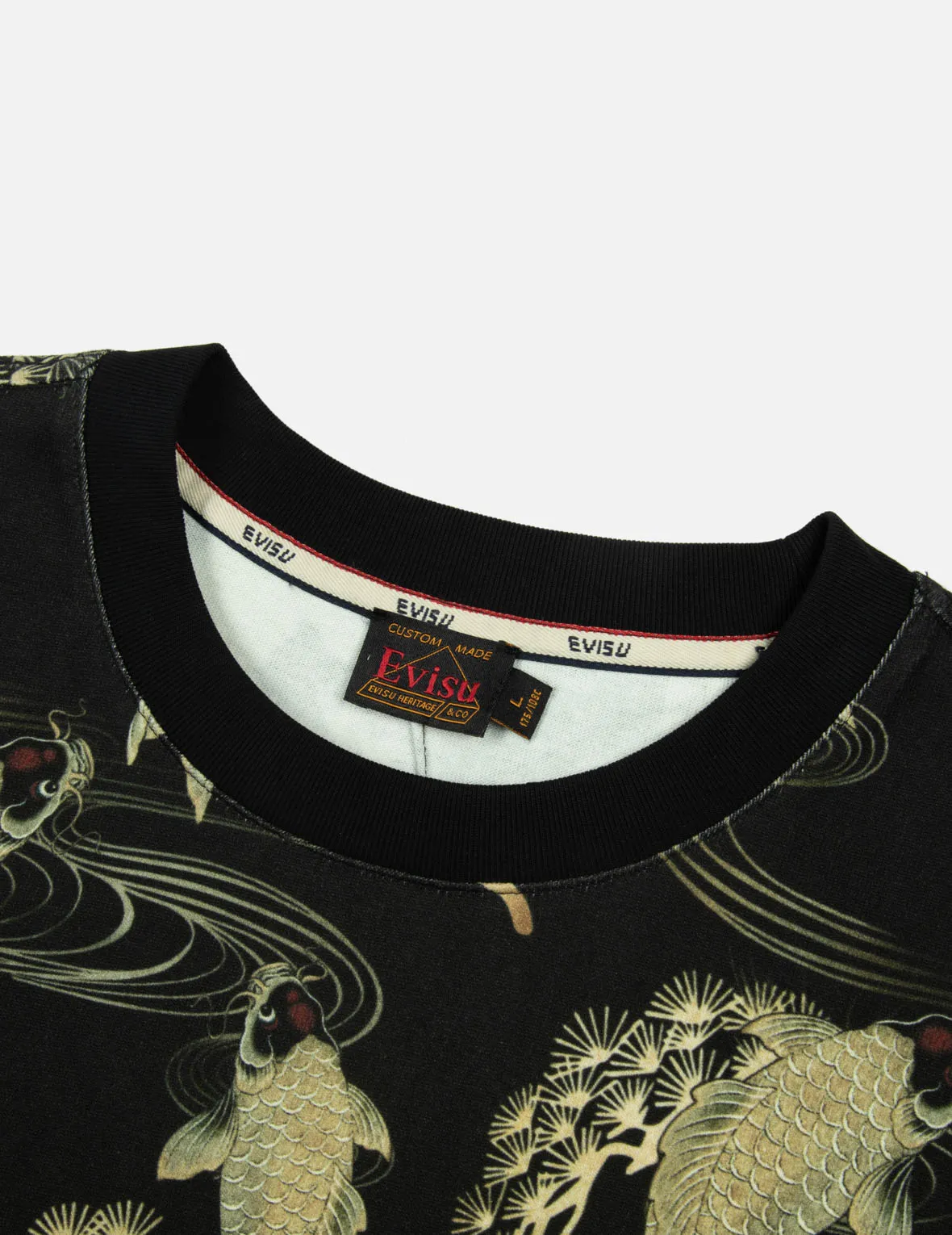 Allover Carp and Seagull Print Relax Fit T-shirt