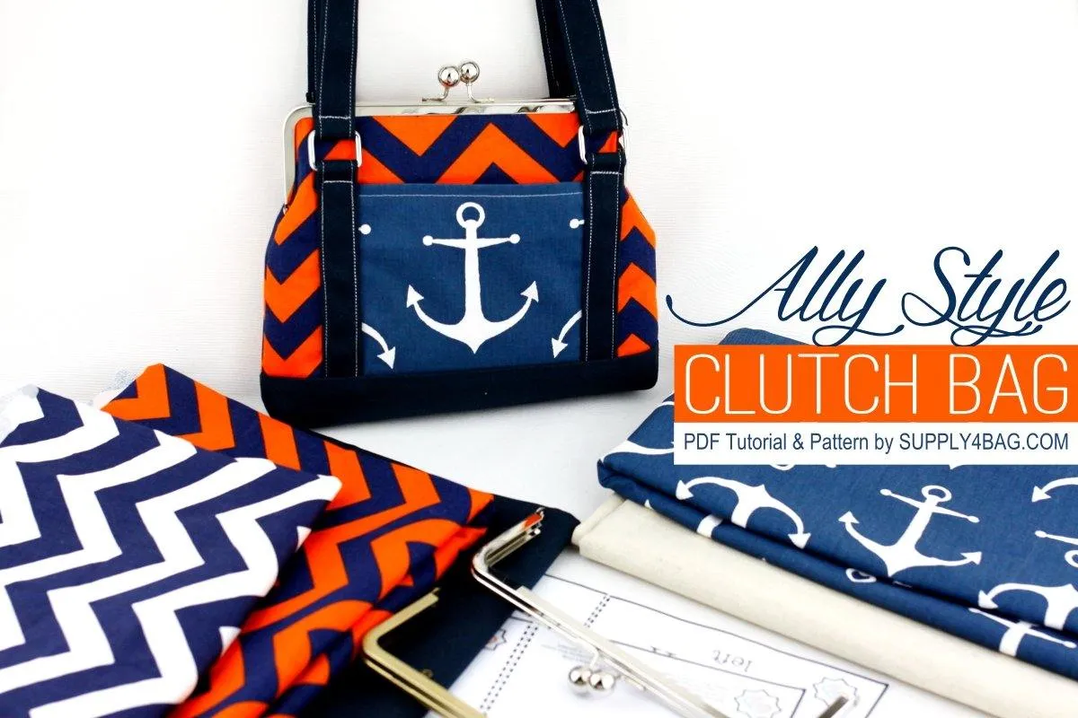 Ally Clutch Bag Making Tutorial & PDF Pattern