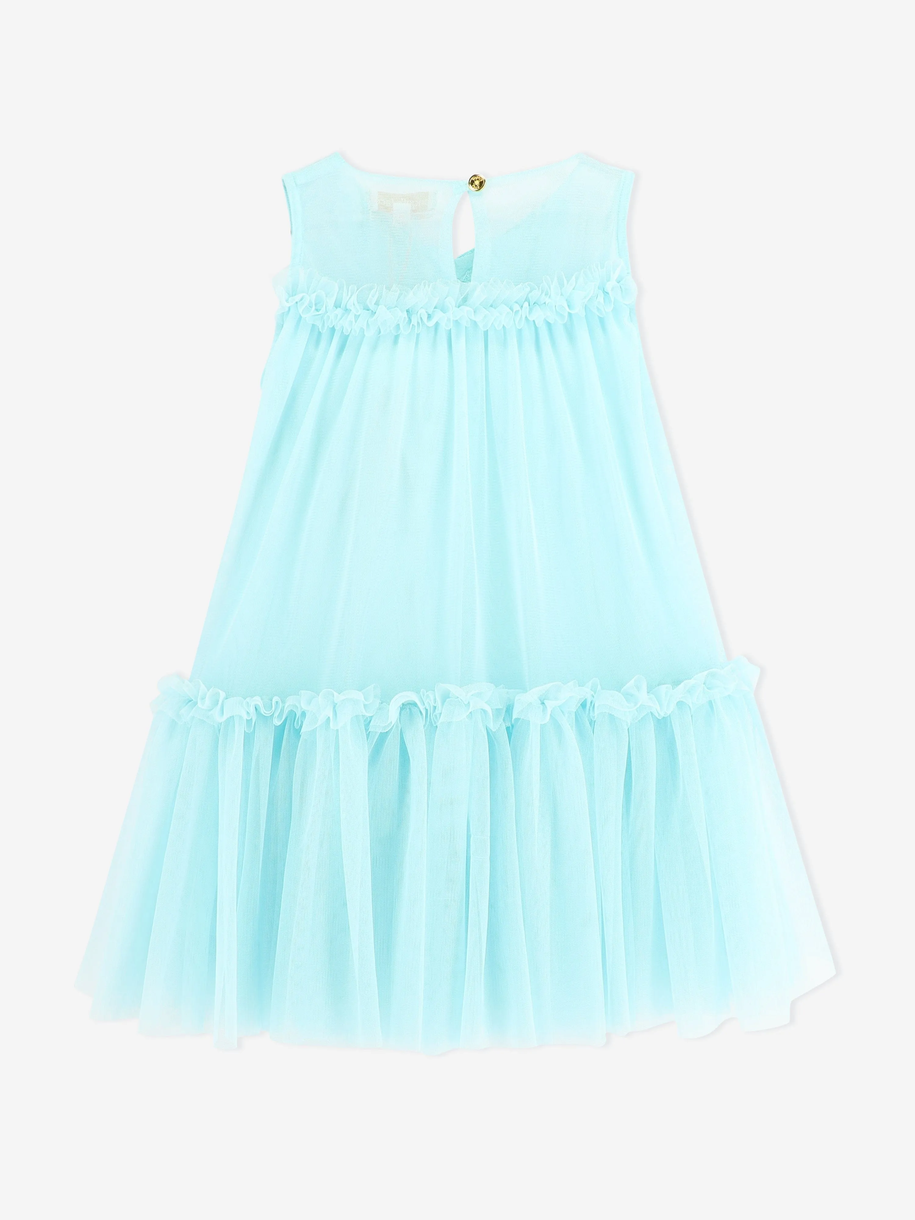 Angels Face Girls Caria Sleeveless Butterfly Dress in Blue