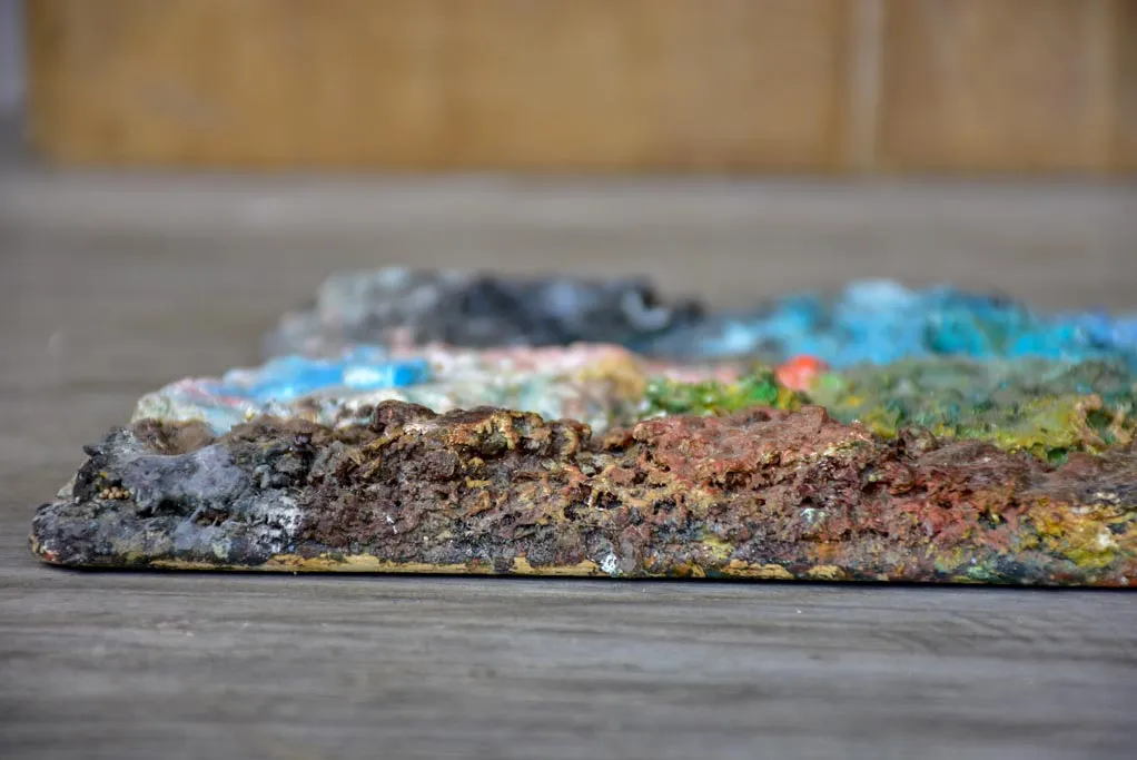 Antique artist's paint palette