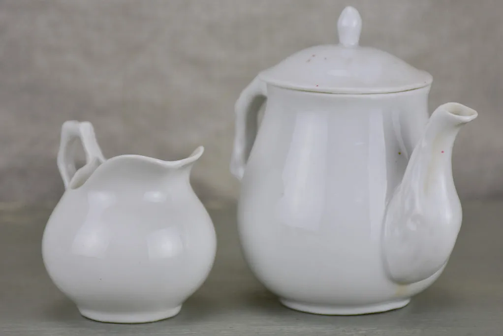 Antique French porcelain children's toy tea set