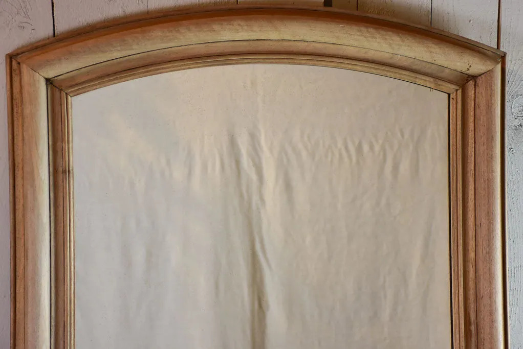 Antique French raw walnut framed mirror 31½" x 48¾"
