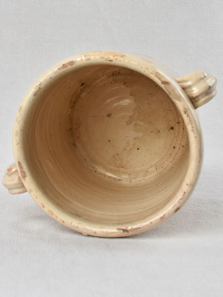 Antique Italian anchovy pot with handles 7"