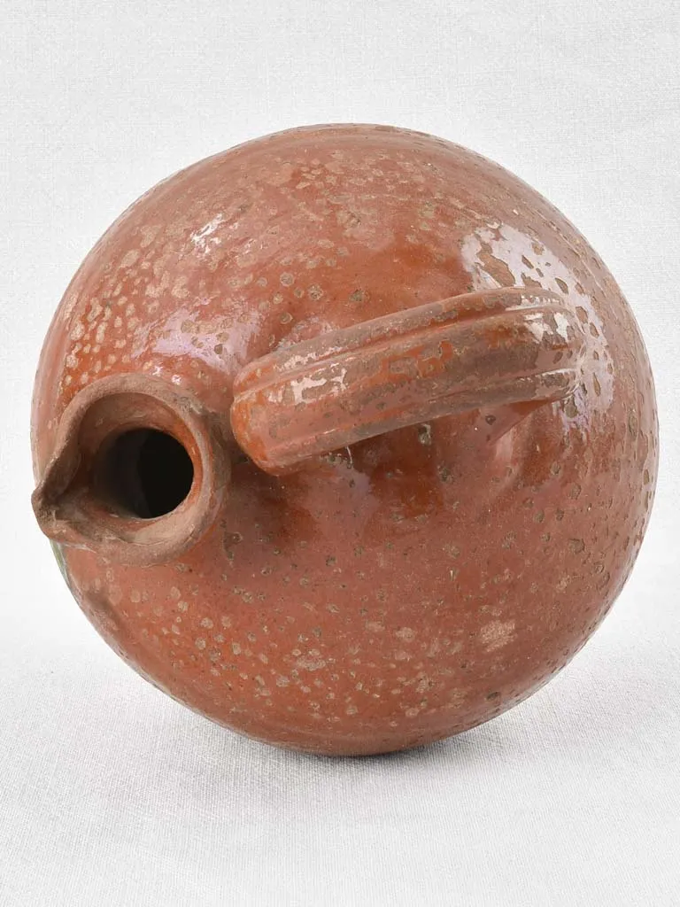 Antique oil pitcher with brown glaze - Pyrenees 12½"