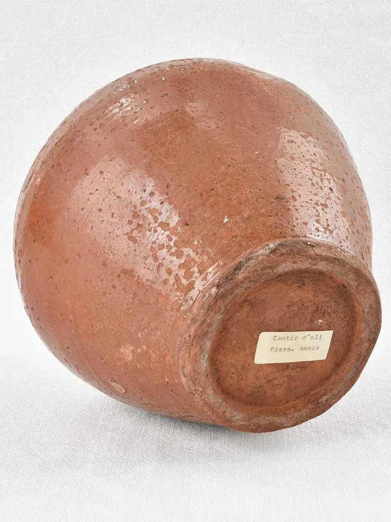 Antique oil pitcher with brown glaze - Pyrenees 12½"