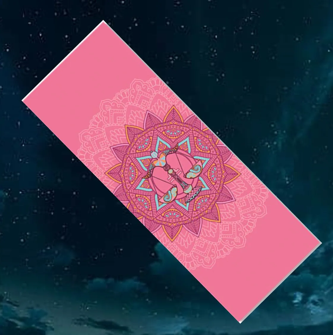 Aquarius: Yoga Mat for Zodiac Lovers. Personalized Sun Sign Pilates mat. Extra thick, Non Slip. WickedYo.