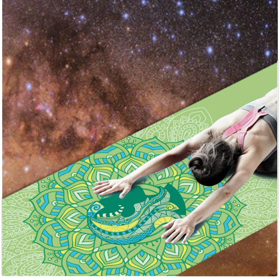 Aquarius: Yoga Mat for Zodiac Lovers. Personalized Sun Sign Pilates mat. Extra thick, Non Slip. WickedYo.