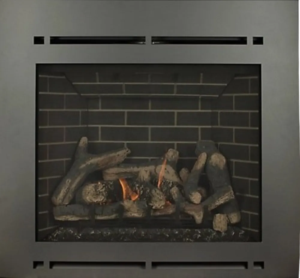 Ashley Hearth AG30FP 36" Fireplace 27,500 BTU with 130 CFM Blower 1,200 sq. ft. Steel Finish New