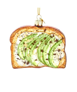 Avocado Toast Glass Ornament